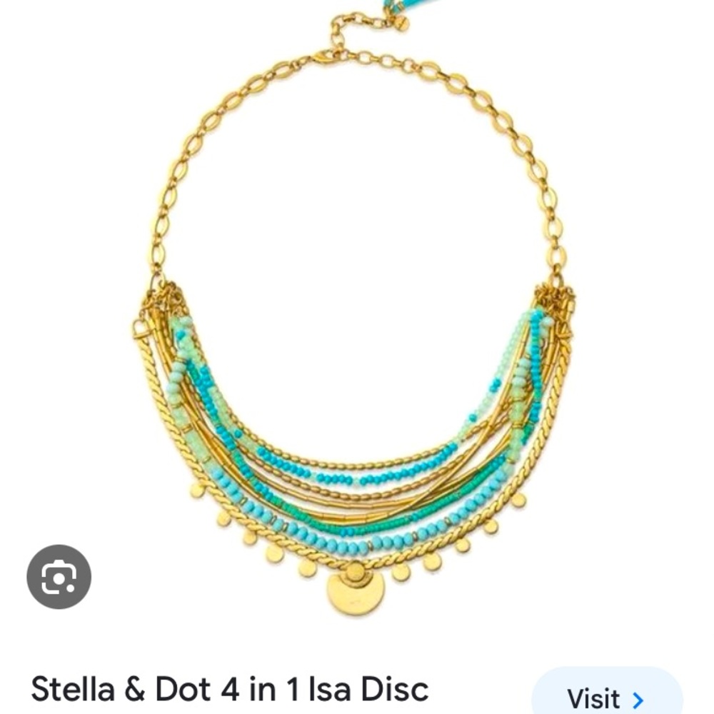 Stella and Dot - Isa disc necklace